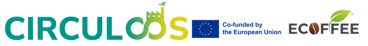 CIRCULOOS and ECOFFEE logo (white)