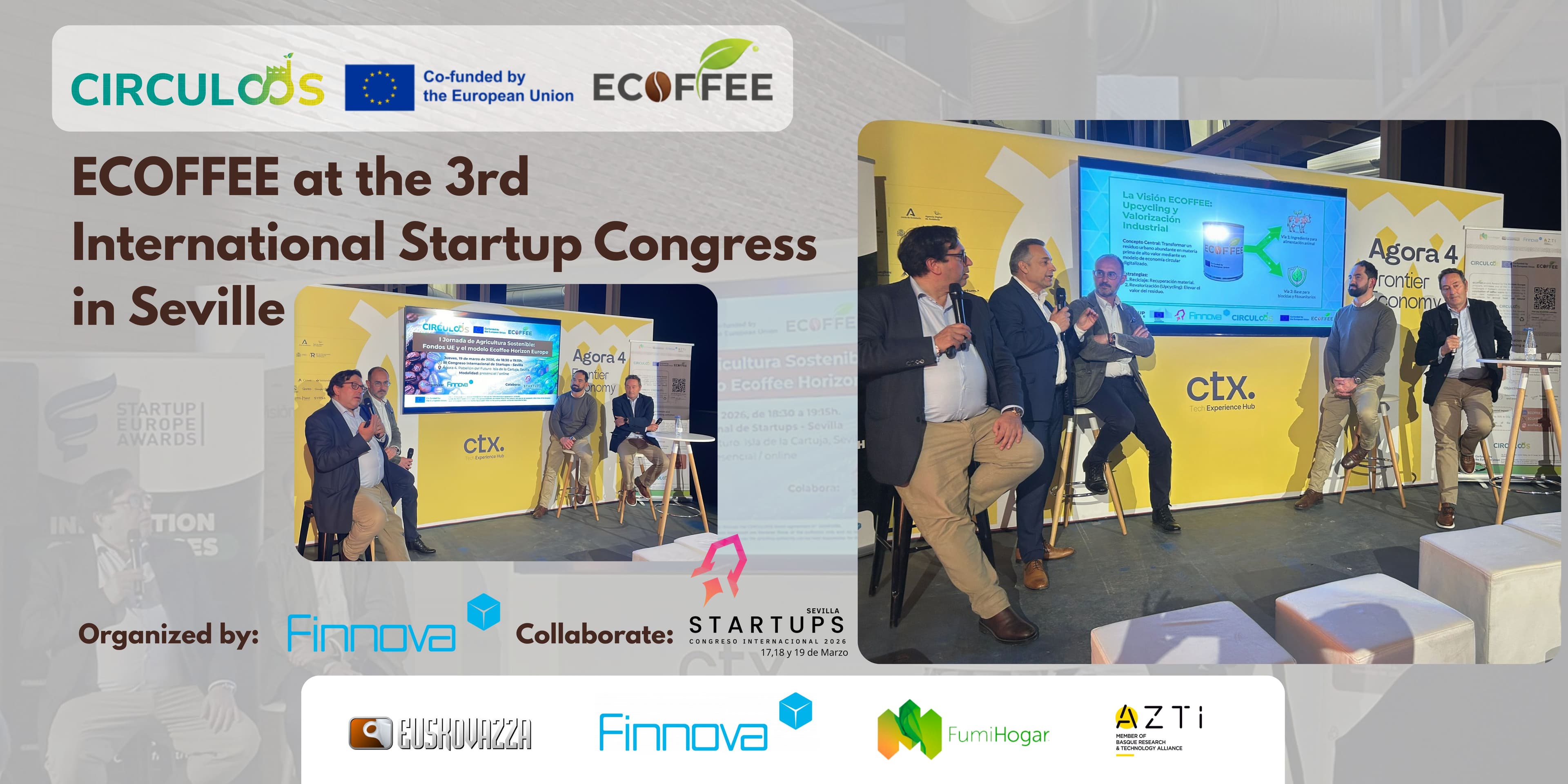 ECOFFEE Takes Center Stage at the 1st Sustainable Agriculture Conference of the International Startup Congress in Seville