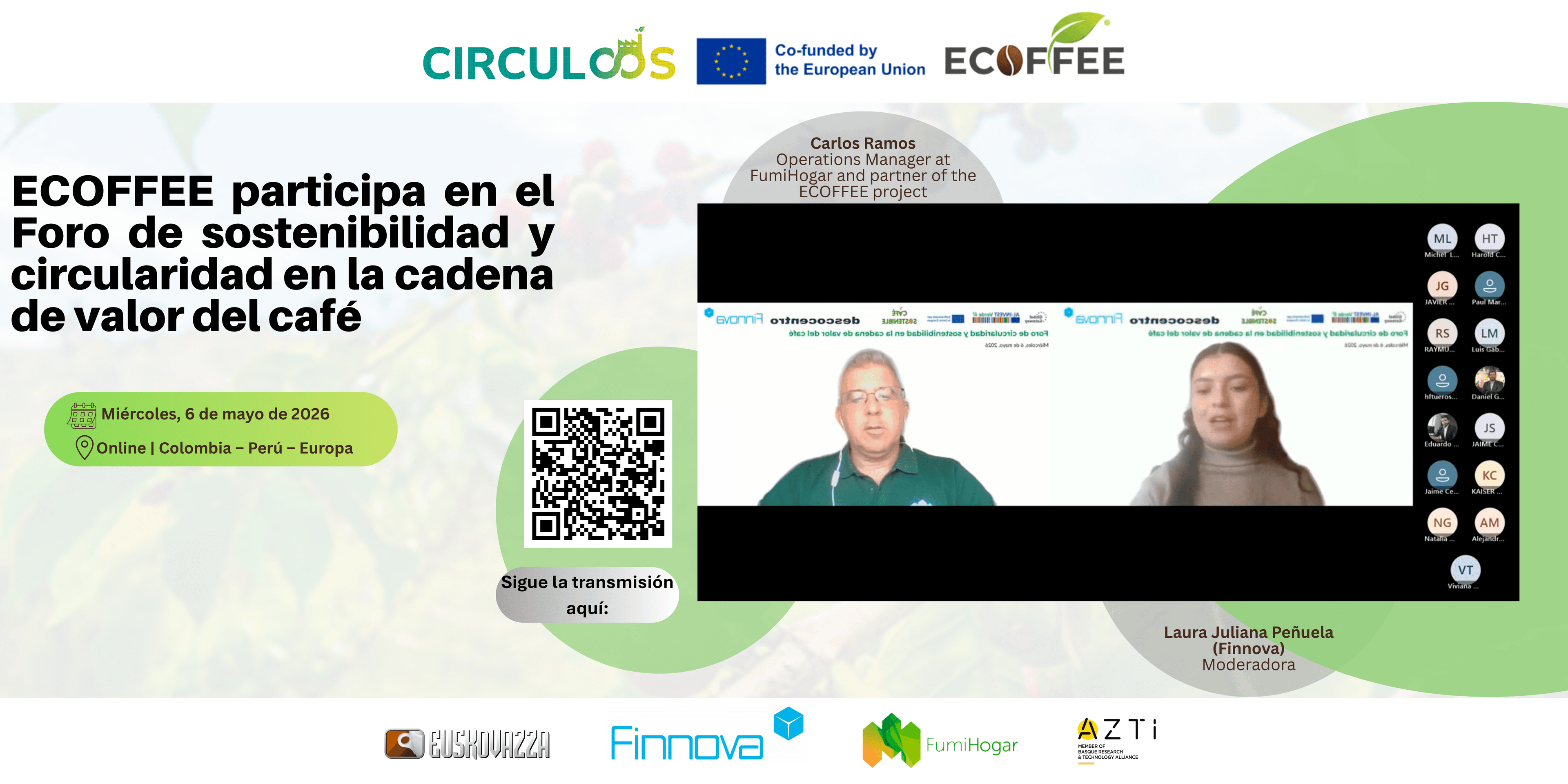 Carlos Ramos presenta ECOFFEE en foro internacional del café