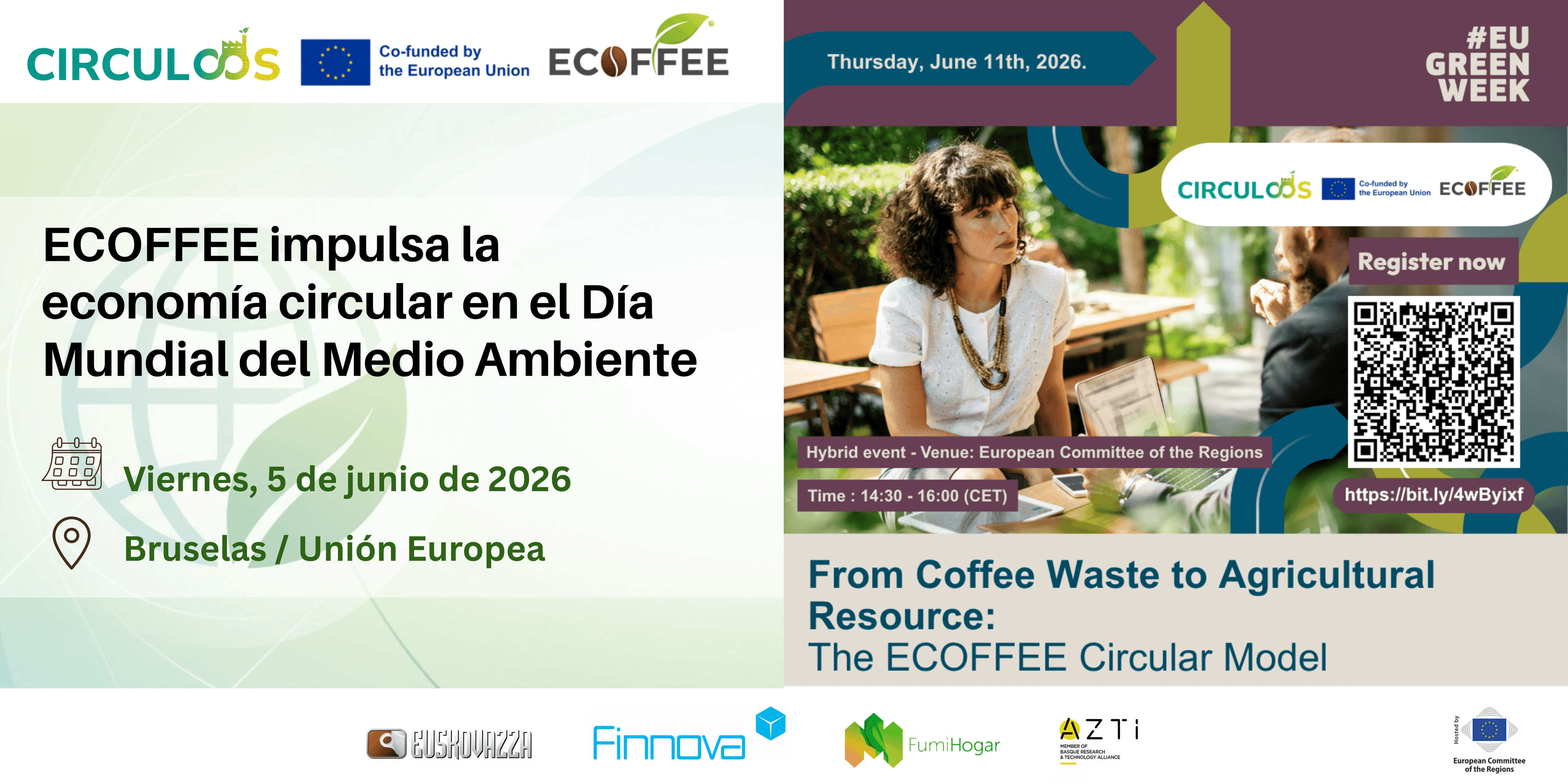 El Día Mundial del Medio Ambiente fomenta el modelo circular de ECOFFEE en Bruselas