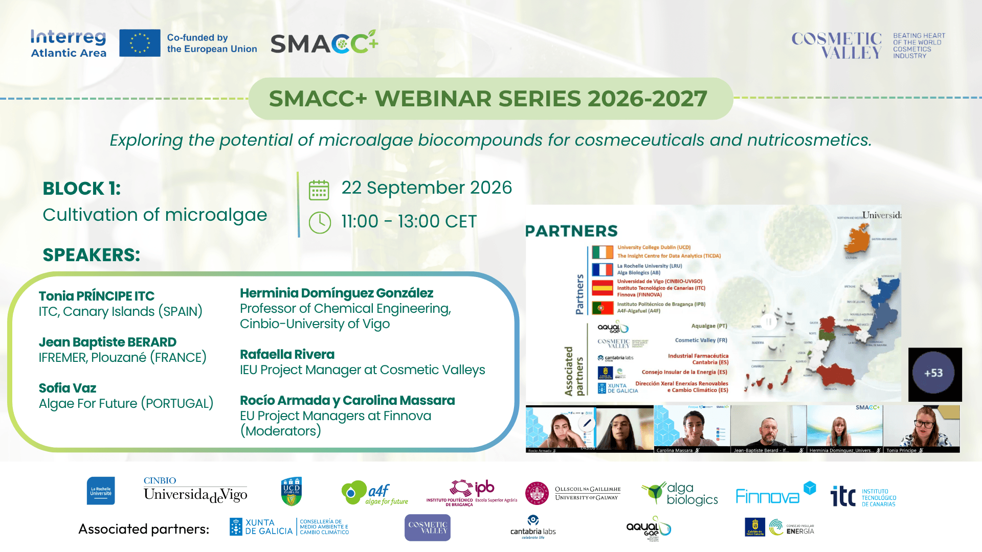 Smacc+ launches its 2026–2027 webinar series with the first session on sustainable microalgae cultivation